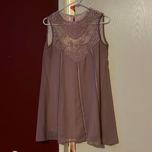 Mauve lace top